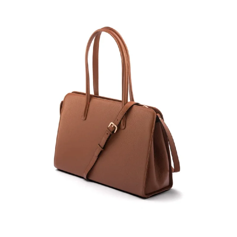 Ladies' Leather 15" Laptop Handbag - Tan The Bag Sale You've Been Waiting For Is Here