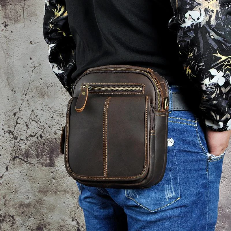 Leather Belt Pouch Mens Waist Bag Shoulder Bag for Men Everyday Bags At Wallet-Friendly Prices Leather Belt Pouch Mens Waist Bag Shoulder Bag for Men Everyday Bags At Wallet-Friendly Prices