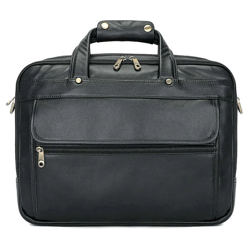 Black Leather Business Laptop Bag Briefcase - Spacious and Stylish Trendy And Timeless Handbags Now On Sale Black Leather Business Laptop Bag Briefcase - Spacious and Stylish Trendy And Timeless Handbags Now On Sale