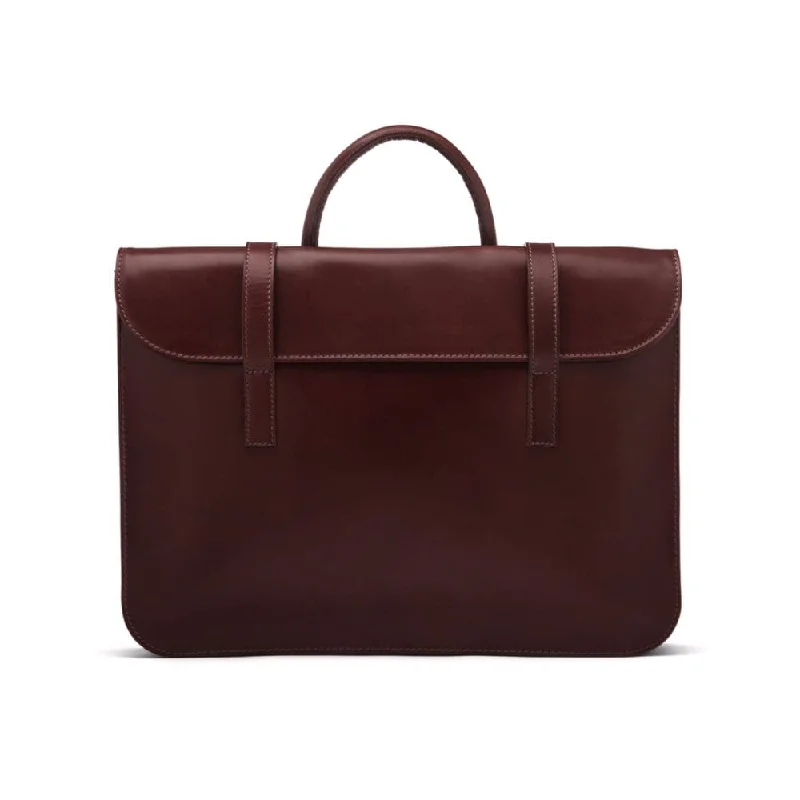 Luxury Leather Music Bag - Dark Tan Trendy Totes, Shop & Save