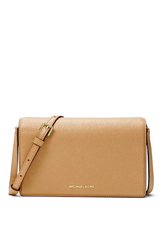 MICHAEL Michael Kors Jet Set Pebbled Leather Crossbody Bag, Pale Peanut Stylish Bags, Unbeatable Prices MICHAEL Michael Kors Jet Set Pebbled Leather Crossbody Bag, Pale Peanut Stylish Bags, Unbeatable Prices