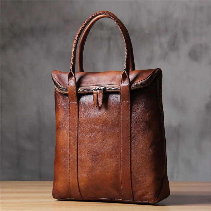 Mens Brown Gray Cool Handbag Handmade Genuine Leather Vintage Briefcase Work Bag Business Bag for men Luxury Totes At The Lowest Prices Of The Season Mens Brown Gray Cool Handbag Handmade Genuine Leather Vintage Briefcase Work Bag Business Bag for men Luxury Totes At The Lowest Prices Of The Season