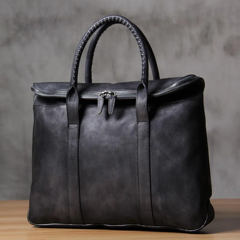 Mens Brown Gray Cool Leather Handbag Briefcase Handmade Genuine Vintage Work Bag Business Bag for men Elegant Totes At Limited-Time Prices Mens Brown Gray Cool Leather Handbag Briefcase Handmade Genuine Vintage Work Bag Business Bag for men Elegant Totes At Limited-Time Prices