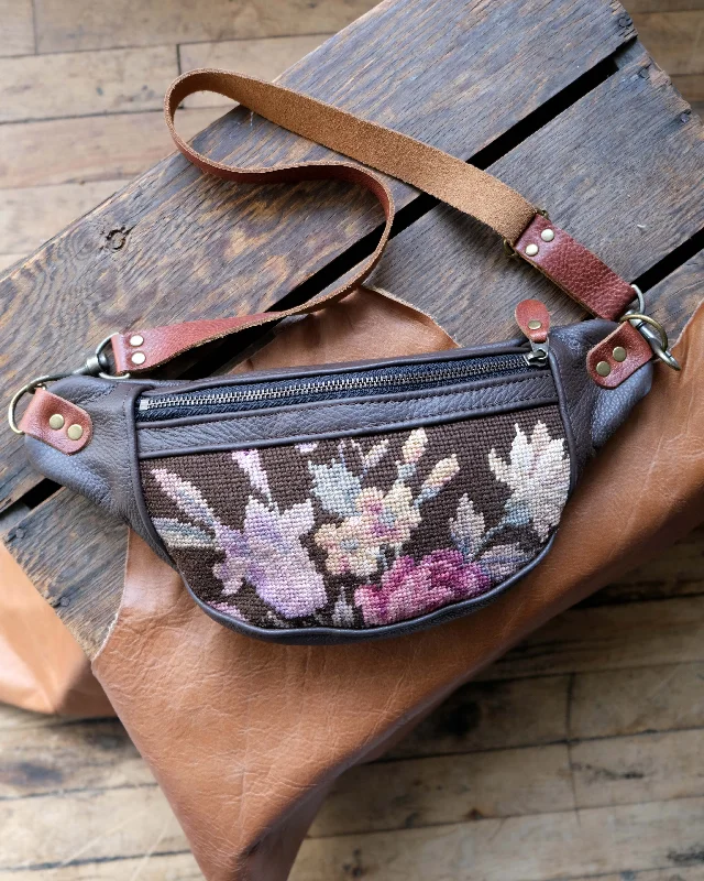 Mini Tabitha: Floral Needlepoint Chic Shoulder Bags At Promotional Rates
