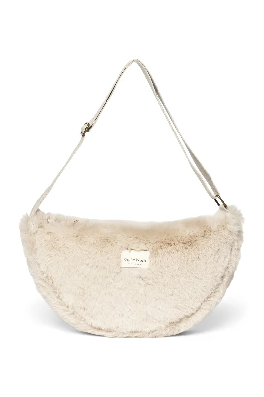 Neutral Faux Fur Adult Fanny Pack Trendy Bags, Huge Savings