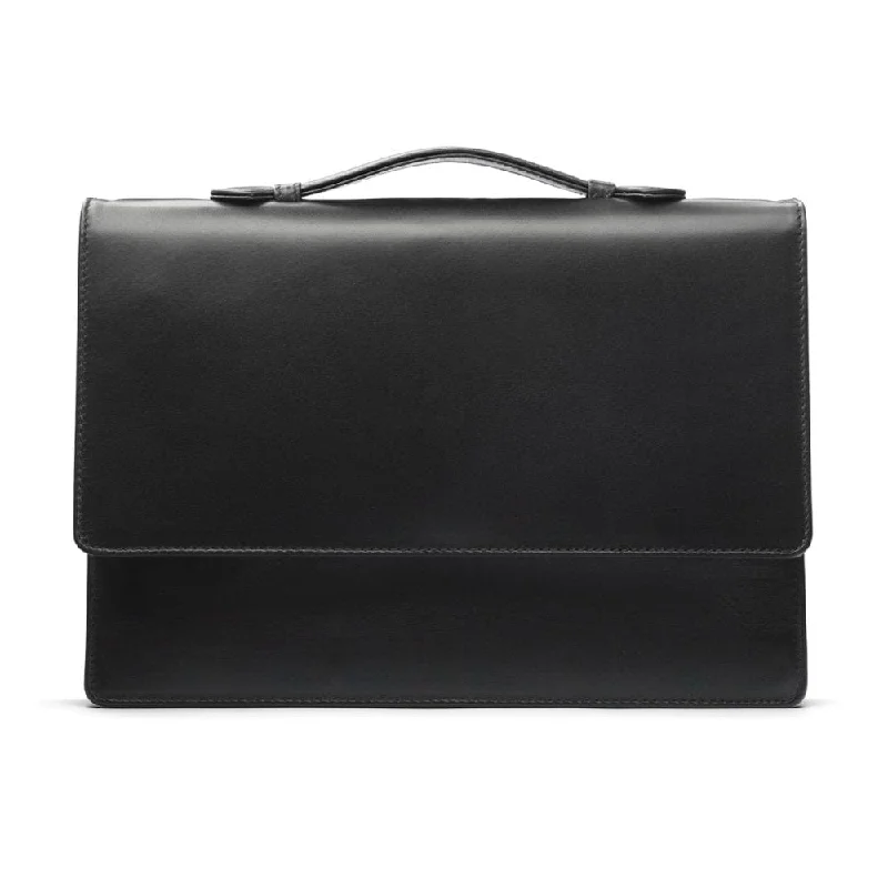 Oxford Leather Briefcase - Black Must-Have Bags, Big Discounts