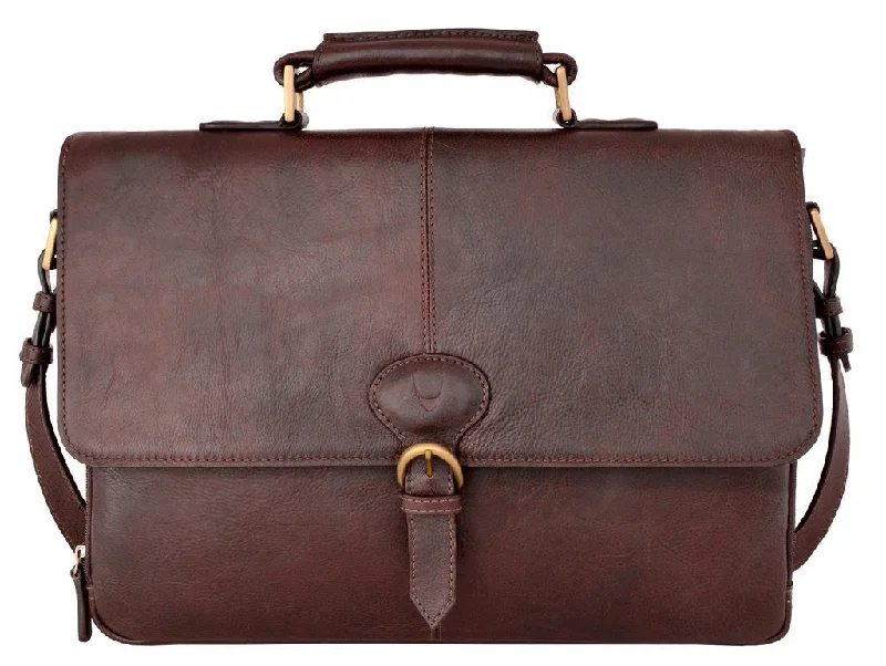 Parker Leather Medium Briefcase in Brown Everyday Elegance At Lower Prices
