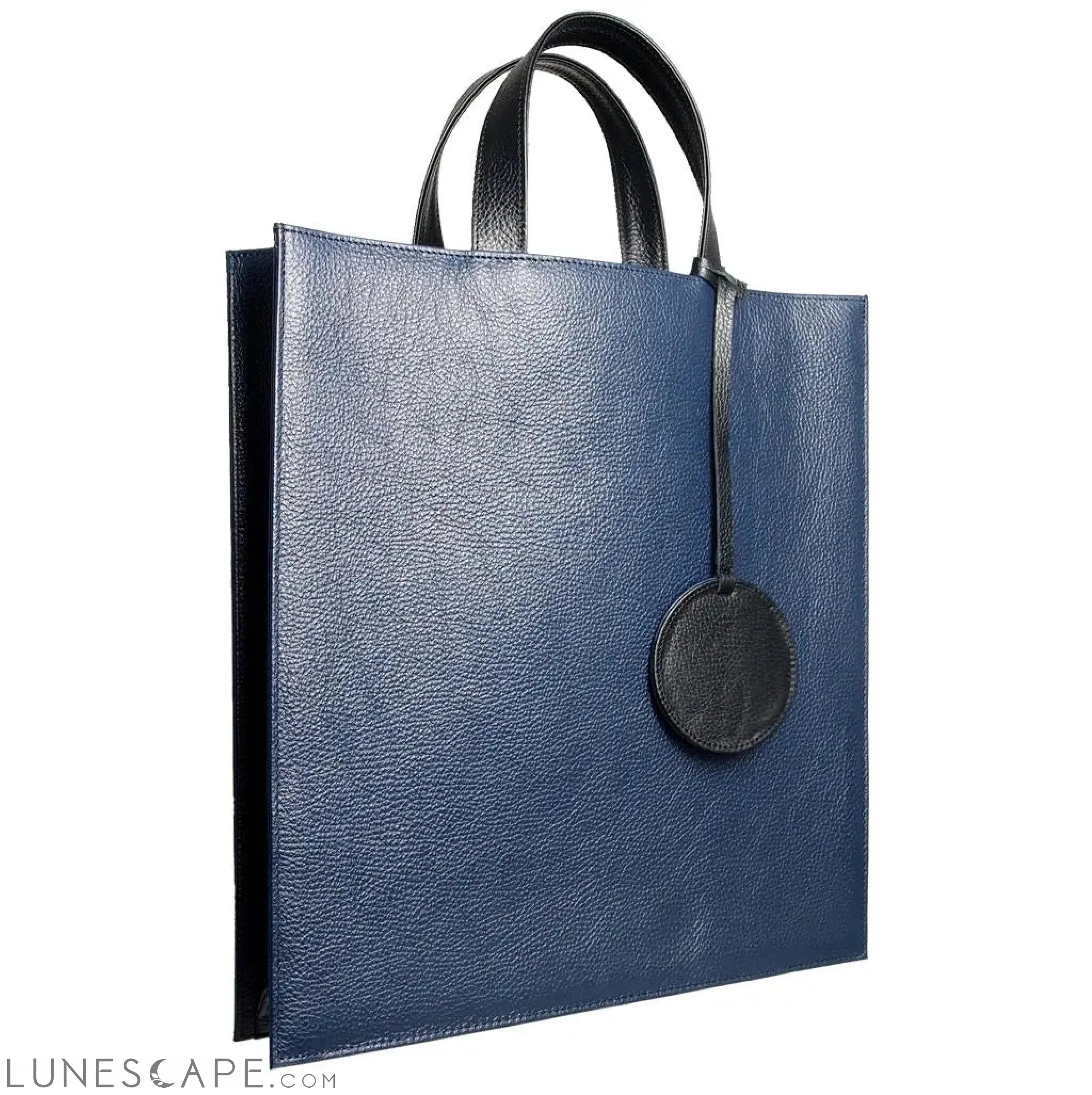Pebbled Leather Carry-All (Navy) Iconic Handbags At Budget-Friendly Prices