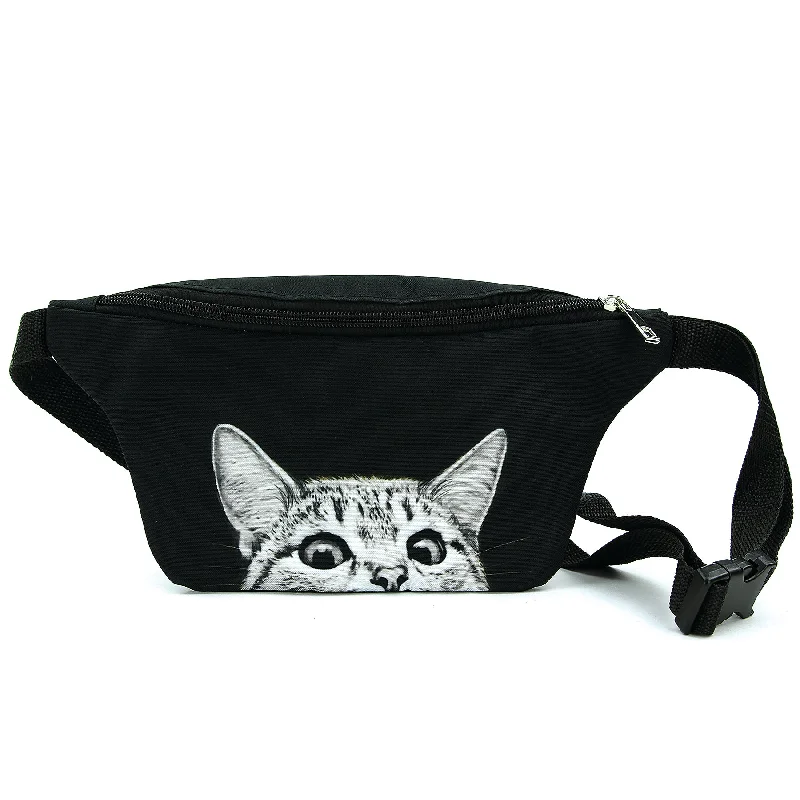 Peeking Cat Fanny in Polyester Material Fashionable Crossbody Bags At Special Offers Peeking Cat Fanny in Polyester Material Fashionable Crossbody Bags At Special Offers