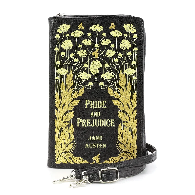 Pride and Prejudice Floral Book Clutch Bag Designer Bags At Low Prices