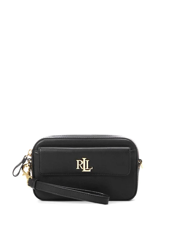 Ralph Lauren Marcy Leather Convertible Crossbody, Black Fashion-Forward Bags At Exclusive Promotional Prices Ralph Lauren Marcy Leather Convertible Crossbody, Black Fashion-Forward Bags At Exclusive Promotional Prices