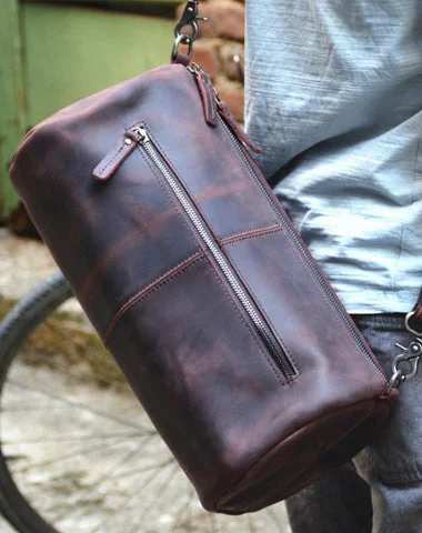 Red Brown Leather Mens Casual Barrel Postman Bag Side Bag Bucket Messenger Bag For Men Don't Miss Out – Handbag Discounts Red Brown Leather Mens Casual Barrel Postman Bag Side Bag Bucket Messenger Bag For Men Don't Miss Out – Handbag Discounts