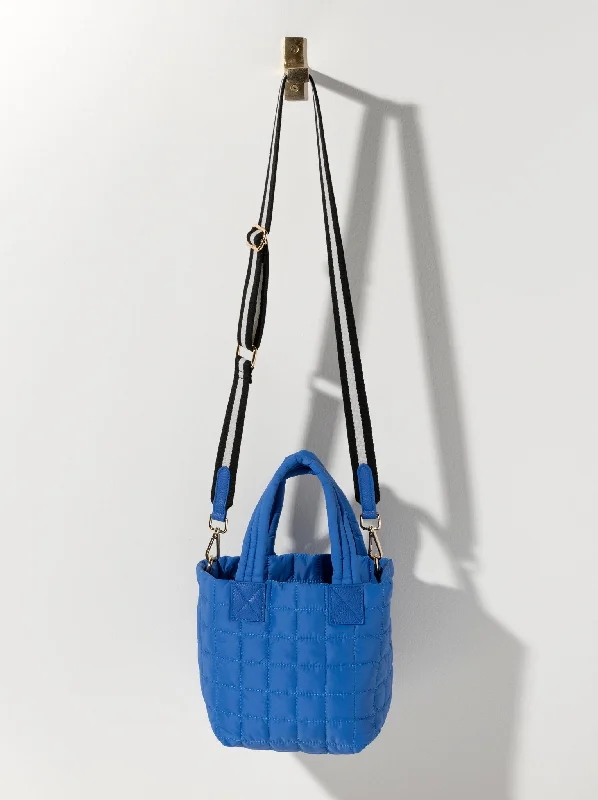 Shiraleah Ezra Quilted Nylon Mini Tote Cross-Body, Ultramarine The Perfect Bag Sale For A Seasonal Refresh Shiraleah Ezra Quilted Nylon Mini Tote Cross-Body, Ultramarine The Perfect Bag Sale For A Seasonal Refresh