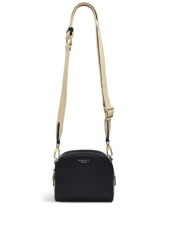 Radley Arden Cresent Crossbody Bag, Black Premium Bags, Special Prices