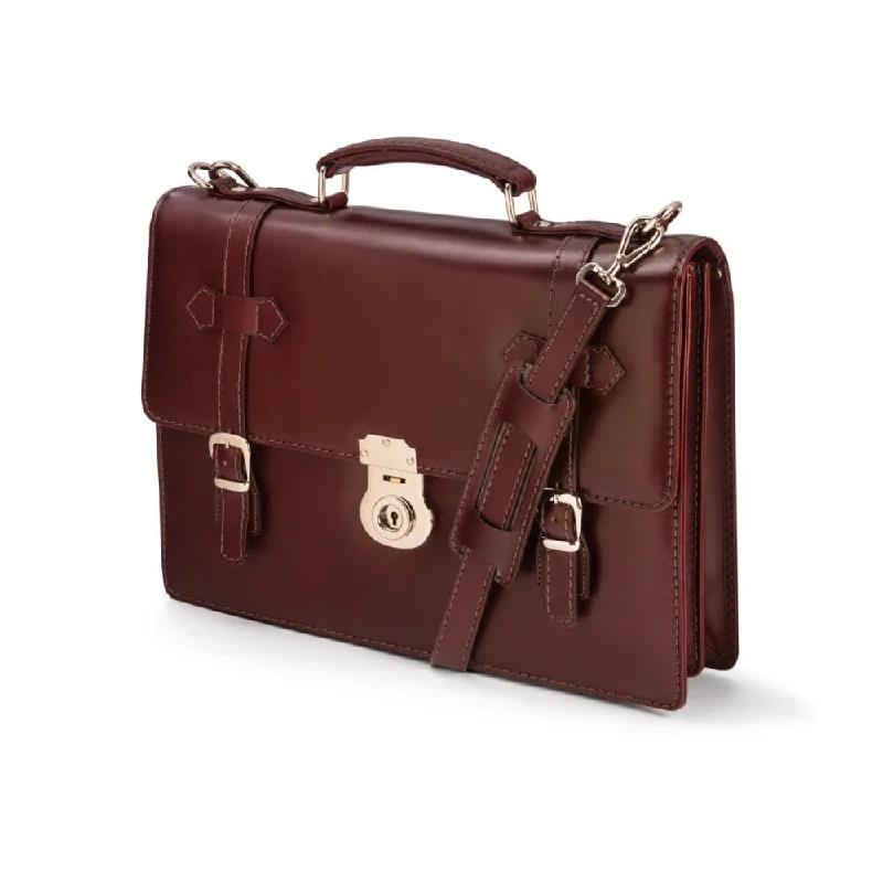 Traditional Vintage Leather Briefcase - Burgundy Final Call – Shop Stylish Bags Before They're Gone Traditional Vintage Leather Briefcase - Burgundy Final Call – Shop Stylish Bags Before They're Gone