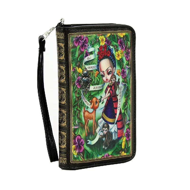 Unibrow Girl Wristlet in Vinyl Limited-Stock Bag Clearance – Hurry