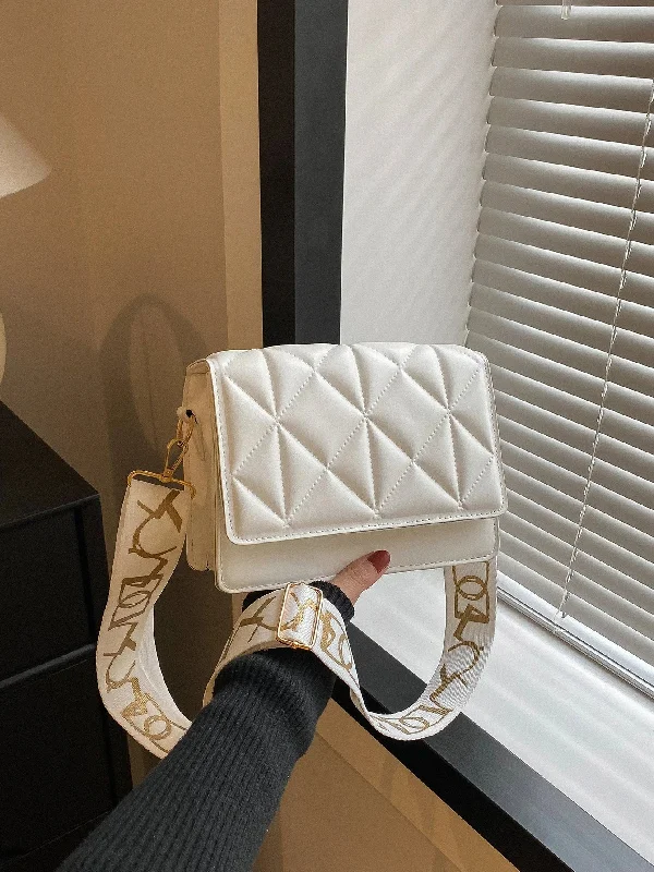 SHEIN Mini Square Bag Fashionable White Quilted Flap PU For Office Trendy And Timeless Handbags Now On Sale SHEIN Mini Square Bag Fashionable White Quilted Flap PU For Office Trendy And Timeless Handbags Now On Sale