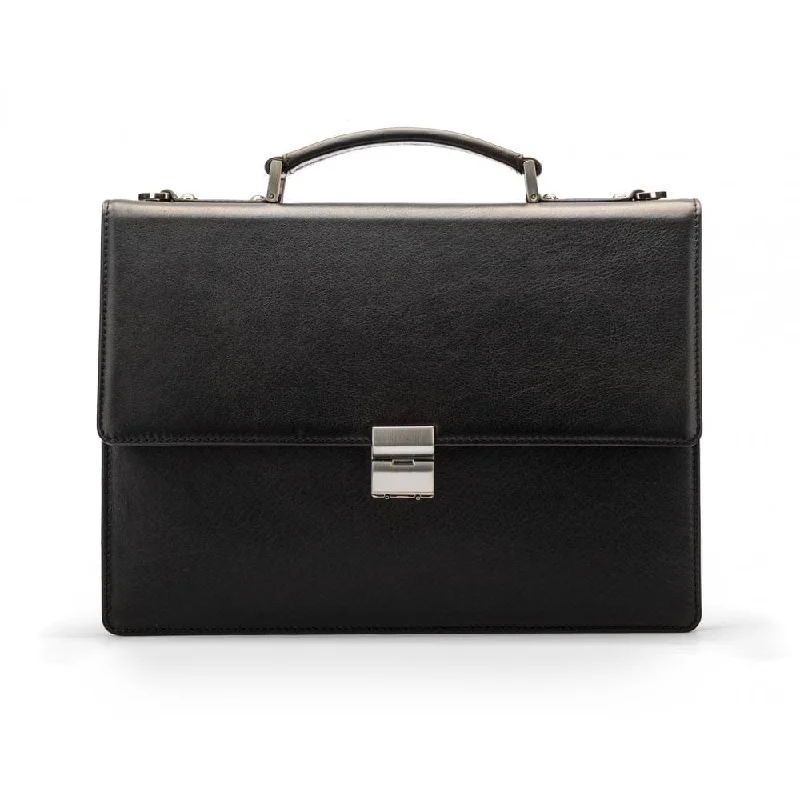 York 13" Leather Briefcase - Black Must-Have Bags, Big Discounts