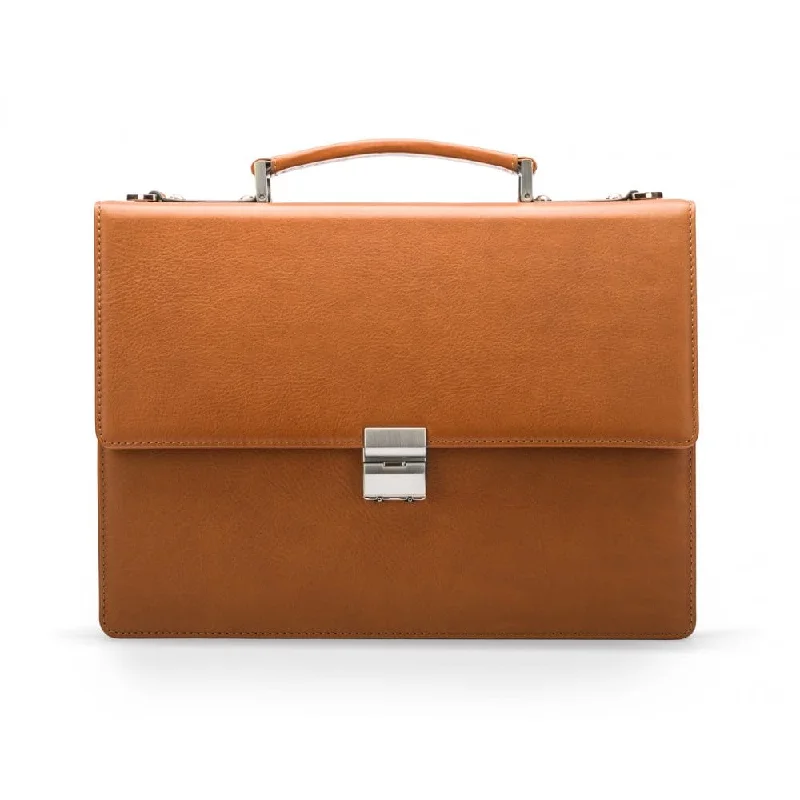 York 13" Leather Briefcase - Havana Tan Statement Bags, Shop Today