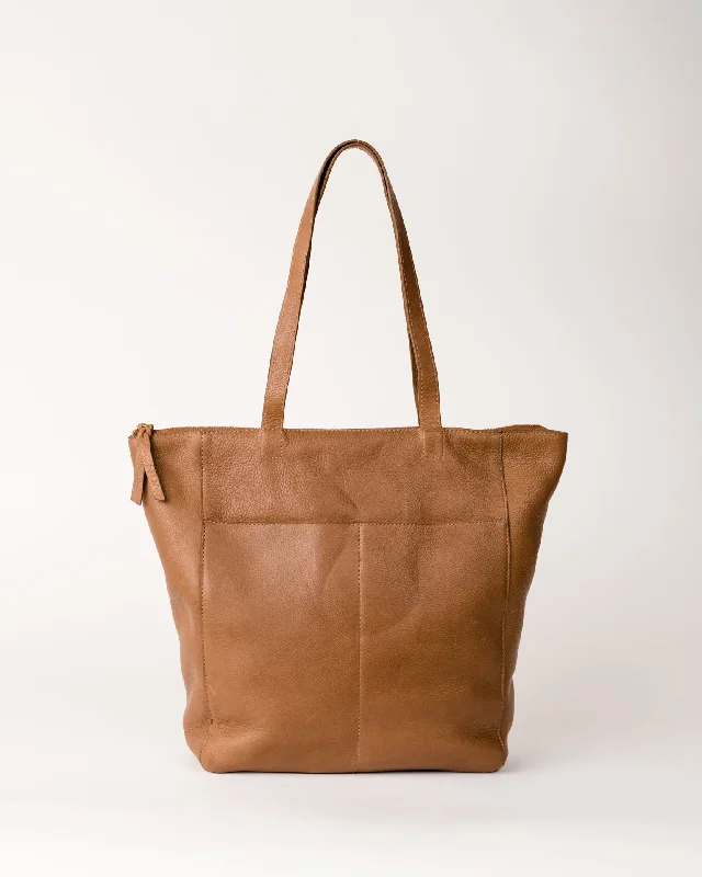 Able Lari Zip-Top Tote: Pebbled Whiskey The Best Handbag Deals Are Available Now