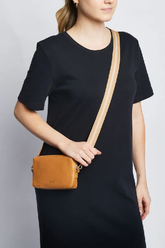 Able Turner Stadium Crossbody - Cognac Your Perfect Bag At The Perfect Price