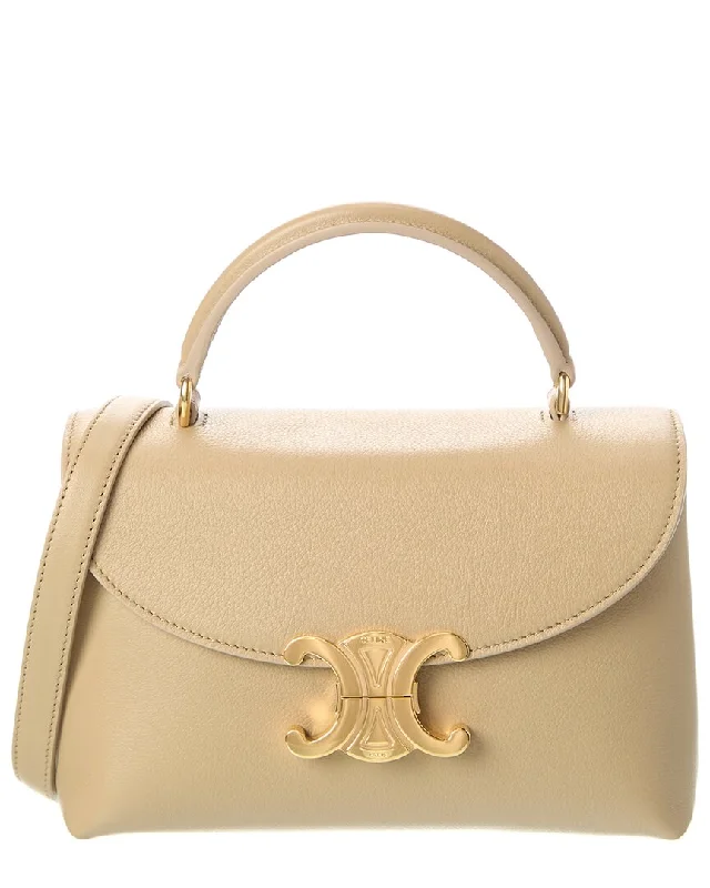 CELINE Nino Teen Leather Top Handle Bag Must-Have Bags, Big Discounts