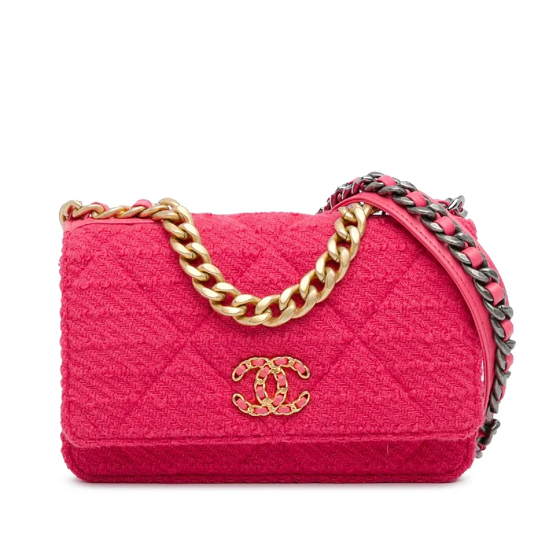Chanel Tweed 19 Wallet On Chain (SHG-foUaPL) Elegant Purses At Clearance Prices