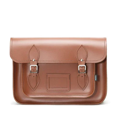 Handmade Leather Satchel - Chestnut Trendy Backpacks With Big Discounts