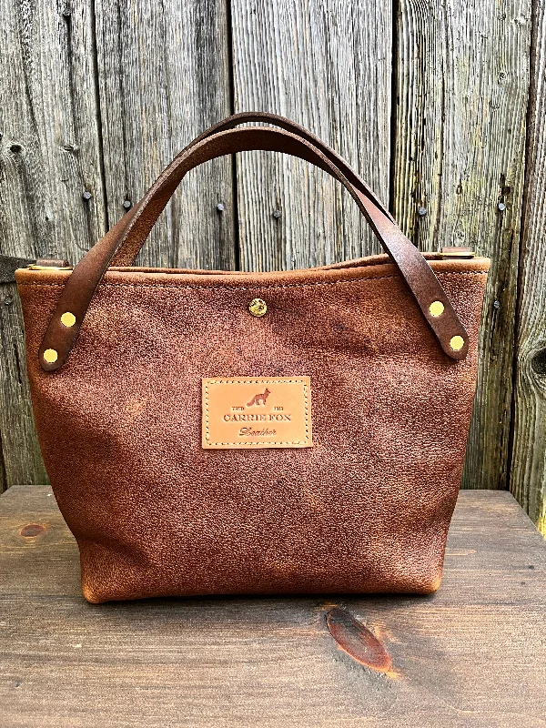 Crissy Grab Bag in Maverick Brown with Walnut Horween Handles Trendy Purses With Limited-Time Offers Crissy Grab Bag in Maverick Brown with Walnut Horween Handles Trendy Purses With Limited-Time Offers