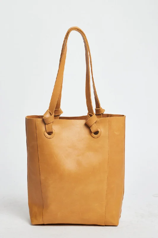 Able Cait Knotted Tote - Cognac High-Fashion Handbags At Reduced Costs