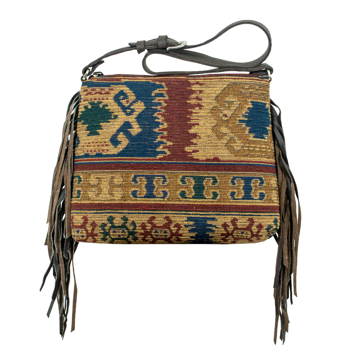 Tapestry & Leather Fringe Crossbody Fashion-Forward Bags At Exclusive Promotional Prices Tapestry & Leather Fringe Crossbody Fashion-Forward Bags At Exclusive Promotional Prices