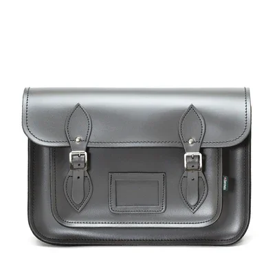 Handmade Leather Satchel - Graphite Classic And Modern Handbags Now More Affordable