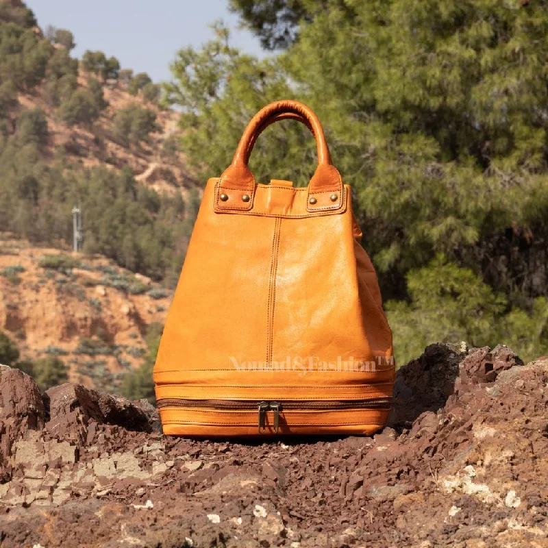 Handmade Leather Bucket Bag-Safari collection Trendy And Timeless Handbags Now On Sale Handmade Leather Bucket Bag-Safari collection Trendy And Timeless Handbags Now On Sale