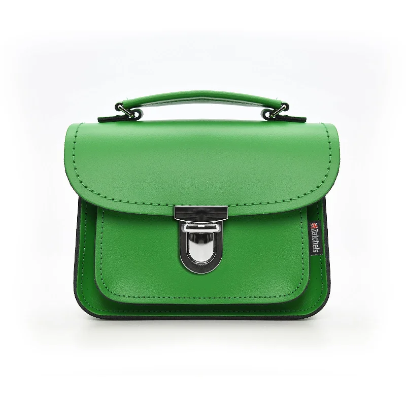 Luna Handmade Leather Bag - Green Stylish Totes, Exclusive Savings