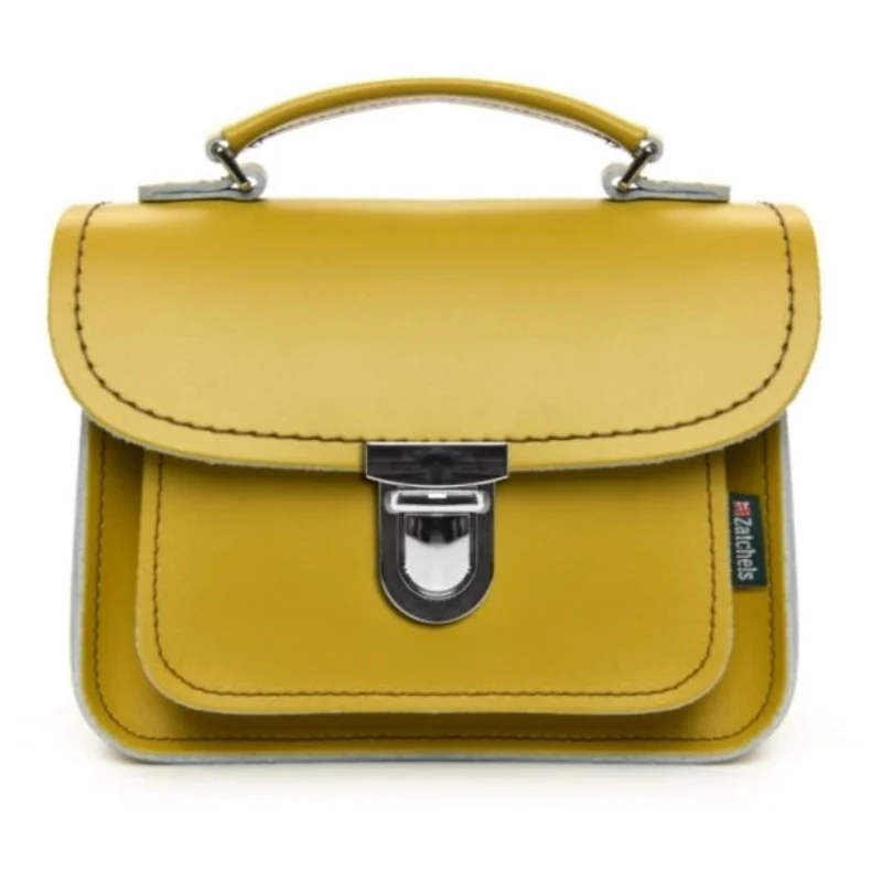 Luna Handmade Leather Bag - Yellow Ochre The Handbag Sale You've Been Waiting For