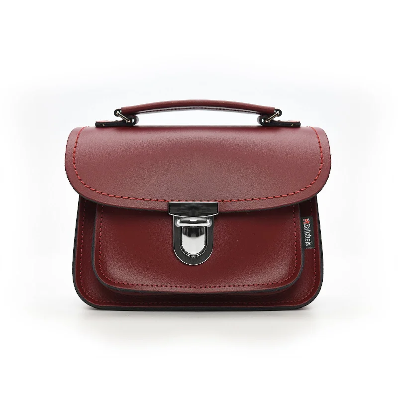 Luna Handmade Leather Bag - Oxblood Red Stylish Handbags At Unbeatable Discounts