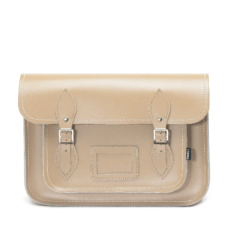 Handmade Leather Satchel - Iced Coffee Trendy Purses, Limited Offer