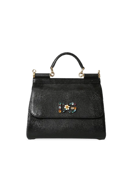 IGUANA EMBOSSED MISS SICILY Designer Bags, Low Prices