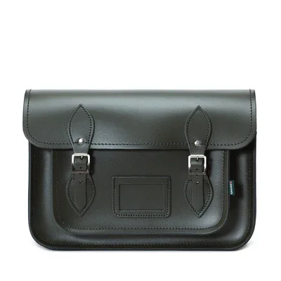 Handmade Leather Satchel - Ivy Green Designer Bags At Exclusive Clearance Prices