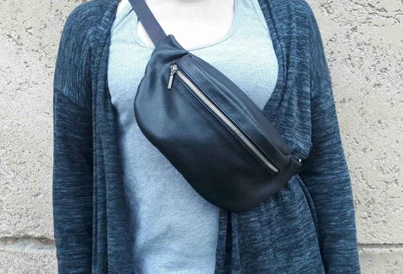 Leather Belt Bag |  Leather Hip Bag Fashion-Forward Bags At Limited-Time Offers