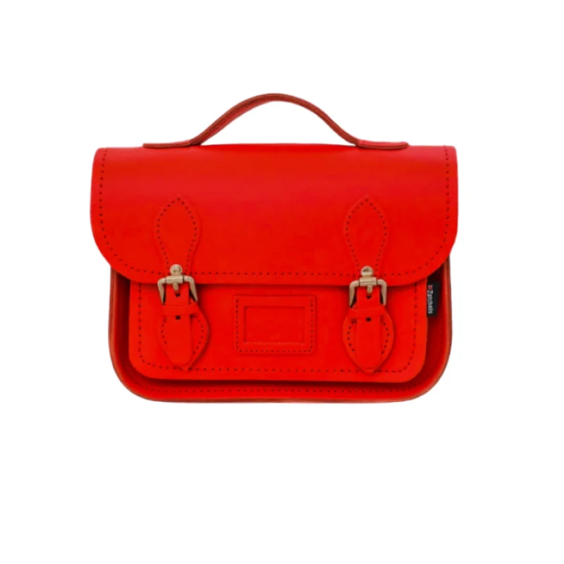 Leather Midi Satchel - Pillar Box Red Everyday Bags At Wallet-Friendly Prices