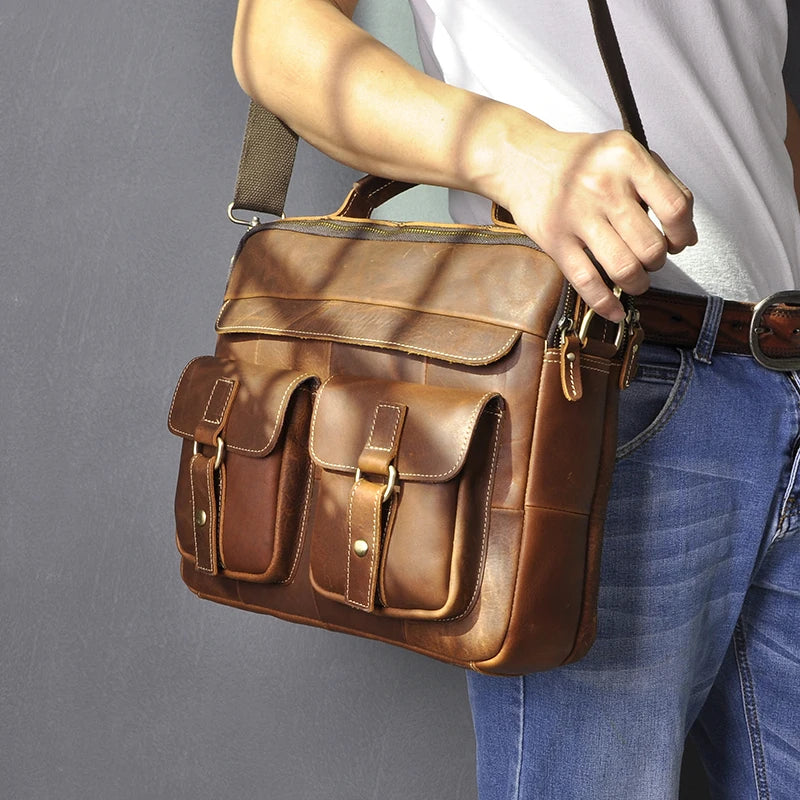 Men Quality Leather Antique Design Briefcase 13" Laptop Bag Limited-Stock Bag Clearance – Grab Your Favorite Now Men Quality Leather Antique Design Briefcase 13" Laptop Bag Limited-Stock Bag Clearance – Grab Your Favorite Now