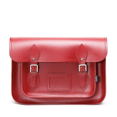 Handmade Leather Satchel - Red Grab Stylish Bags Before They Sell Out