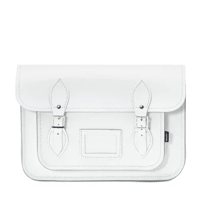 Handmade Leather Satchel - White Must-Have Bags At Irresistible Discounts