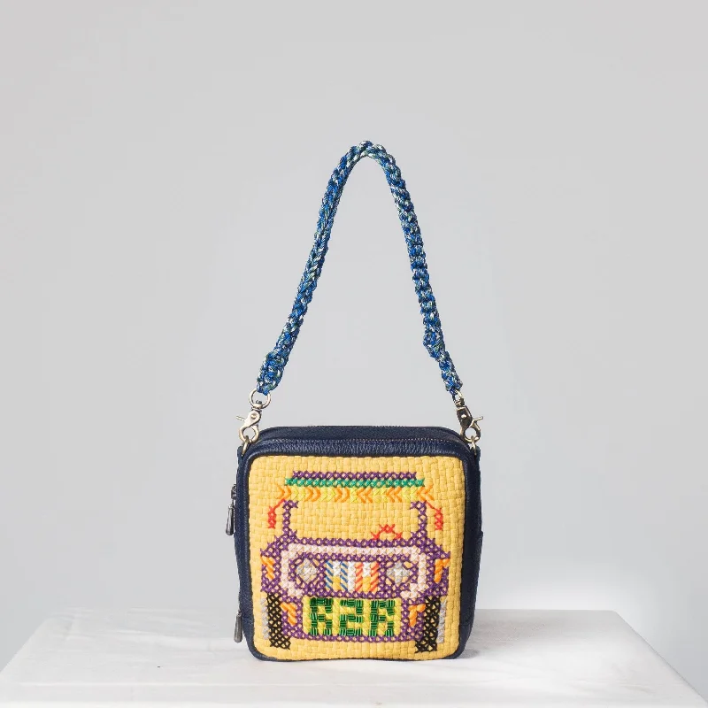 Avant-Garde Style Promotions [Ready Today] Biyahe Baunan Navy & Yellow Statement Bags At Unbelievable Discounts – Shop Today