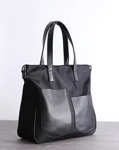 Flash Sale Now Black Womens Nylon Leather Shopper Tote Womens Nylon Shoulder Tote Black Nylon Handbag Purse for Ladies Stylish Totes, Exclusive Savings Flash Sale Now Black Womens Nylon Leather Shopper Tote Womens Nylon Shoulder Tote Black Nylon Handbag Purse for Ladies Stylish Totes, Exclusive Savings