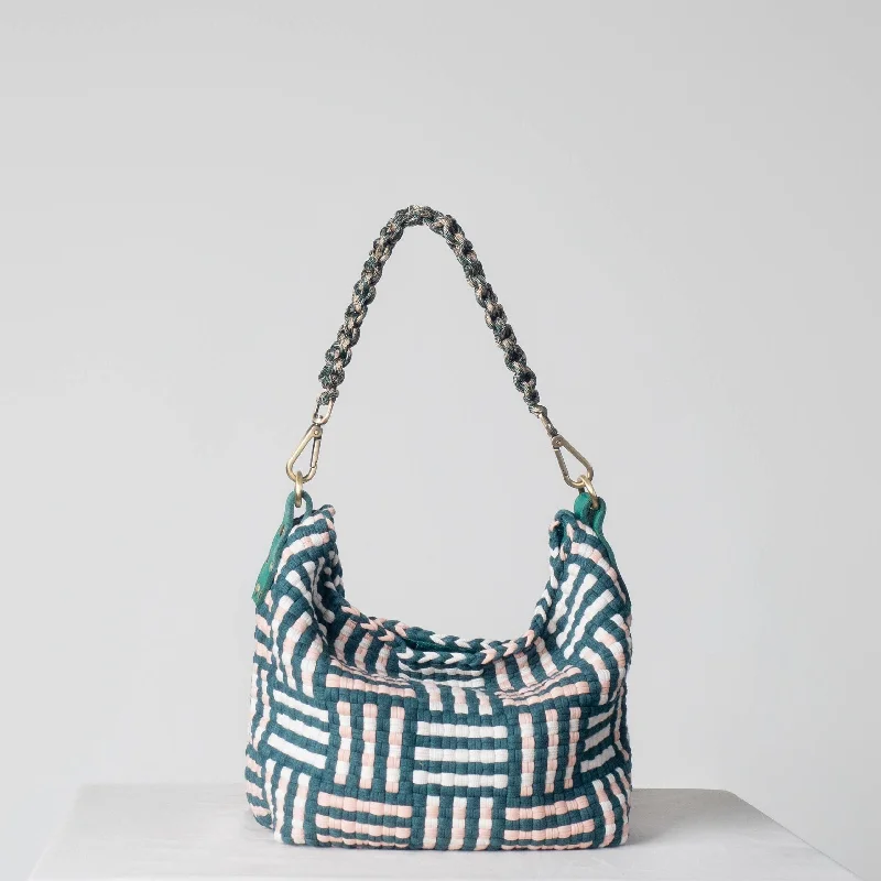 Special Offers [Ready Today] Buslo Mini Snap Mat Pattern Emerald & Blush Carry Elegance For Less