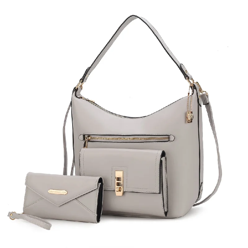 Bags For Urban And Trendy Looks Clara Vegan Leather Women’s Shoulder Bag with Wristlet Wallet- 2 pieces Limited-Time Sale On Trendy Handbags – Don't Miss Out Bags For Urban And Trendy Looks Clara Vegan Leather Women’s Shoulder Bag with Wristlet Wallet- 2 pieces Limited-Time Sale On Trendy Handbags – Don't Miss Out