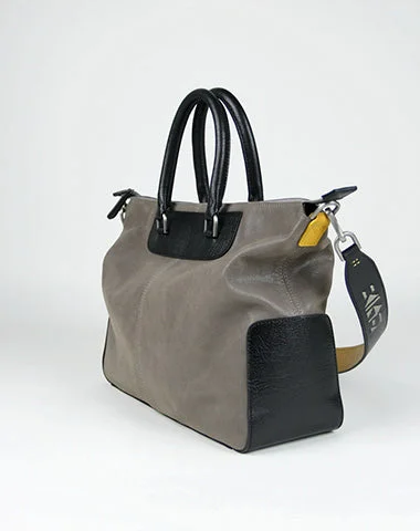 Elegant New Year Party Bags With Flash Sales Classic Large Womens Gray&Black Leather Work Handbag Purse Leather Shoulder Purse Bag for Ladies Everyday Elegance At Lower Prices Elegant New Year Party Bags With Flash Sales Classic Large Womens Gray&Black Leather Work Handbag Purse Leather Shoulder Purse Bag for Ladies Everyday Elegance At Lower Prices