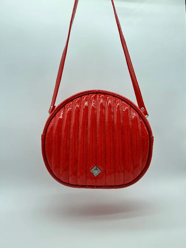 Boutique Styles Cruiser - Ruby Red Glitter Pleats Modern Handbags With Stylish Discounts Boutique Styles Cruiser - Ruby Red Glitter Pleats Modern Handbags With Stylish Discounts